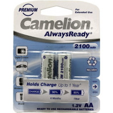 Аккумулятор Camelion NH-AA2100-2 AlwaysReady (1.2V, 2100mAh) NiMH, Size 