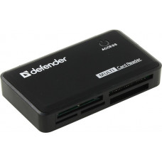 Defender Optimus 83501 USB2.0 CF/xD/MMC/RSMMC/SDHC/microSDHC/MS(/PRO/Duo/M2) Card Reader/Writer