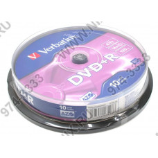 DVD+R Disc Verbatim  4.7Gb 16x уп. 10 шт на шпинделе 43498