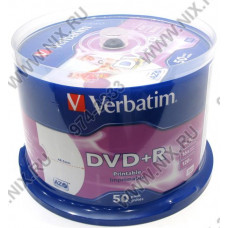 DVD+R Disc Verbatim  4.7Gb 16x уп. 50 шт на шпинделе, printable 43512/43651