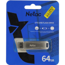 Netac NT03U381B-064G-30PN USB/USB micro-B OTG Flash Drive 64Gb (RTL)